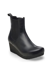 Birkenstock Black Ebba Slip On Leather Boots - Image 6 of 7