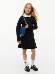 Tommy Hilfiger Black Long Sleeve Fit And Flare Dress - Image 1 of 6