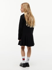 Tommy Hilfiger Black Long Sleeve Fit And Flare Dress - Image 2 of 6
