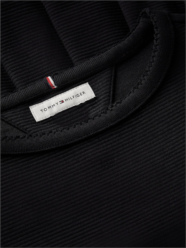 Tommy Hilfiger Black Long Sleeve Fit And Flare Dress - Image 6 of 6 Tommy Hilfiger Black Long Sleeve Fit And Flare Dress - Image 6 of 6
