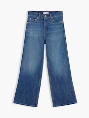 Tommy Hilfiger Blue Mabel High Rise Wide Leg Faded Jeans - Image 5 of 6