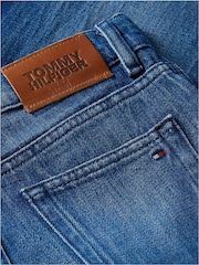 Tommy Hilfiger Blue Mabel High Rise Wide Leg Faded Jeans - Image 6 of 6