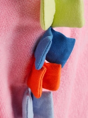 Pink Unicorn Towelling Poncho - Image 5 of 7