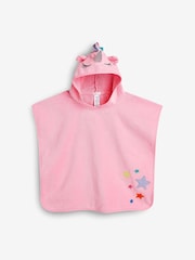 Pink Unicorn Towelling Poncho - Image 6 of 7