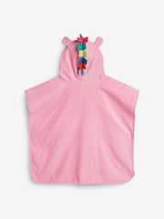 Pink Unicorn Towelling Poncho - Image 7 of 7
