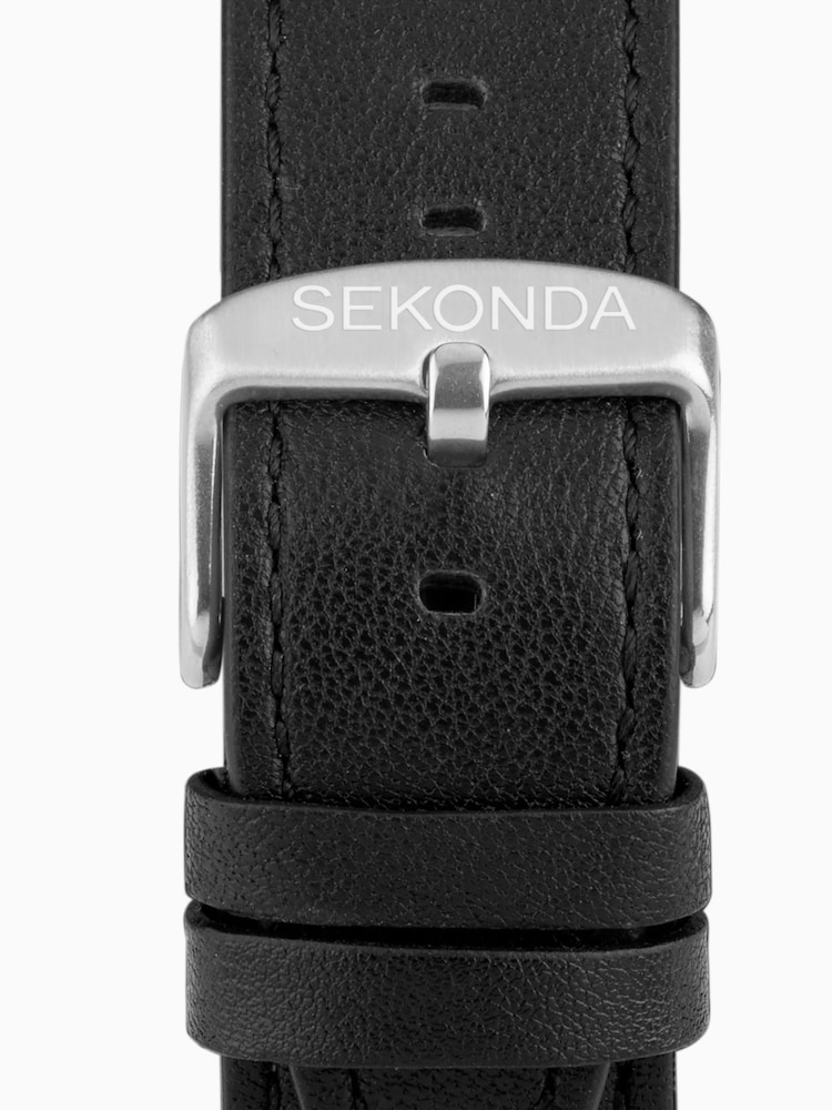 Sekonda Active Plus Black Leather Strap Smart Watch - Image 6 of 6
