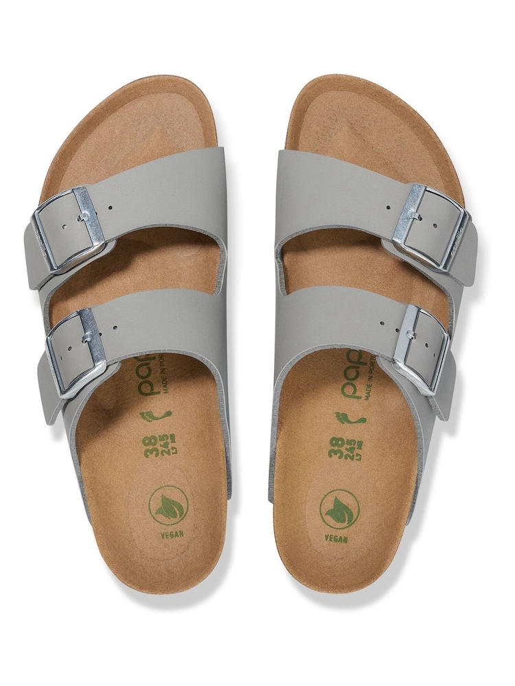 Birkenstock Grey Arizona Platform Flex Nubuck Sandals - Image 3 of 3