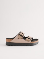 Бронзовый - Birkenstock Сандалии Arizona Platform Flex нубук - Image 2 of 6