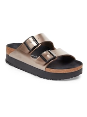 Бронзовый - Birkenstock Сандалии Arizona Platform Flex нубук - Image 3 of 6
