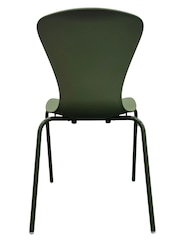 Fusion Living Olive Green Hoxton Plastic Dining Chair - Image 5 of 6