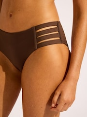 Seafolly Brown S.Collective Multi Strap Hipster - Image 8 of 8
