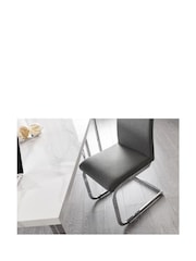 Julian Bowen Chrome Positano Dining Table - Image 2 of 3