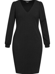 City Chic Quiero Midi Black Dress - Image 3 of 3
