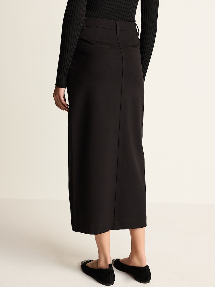 Black Ponte Column Skirt - Image 2 of 5