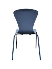 Fusion Living Cornflower Blue Hoxton Plastic Dining Chair - Image 5 of 6