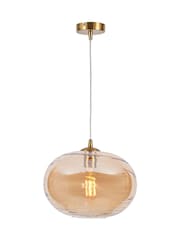 Visconte by BHS Brass Sarno Pendant Ceiling Light - Image 3 of 5