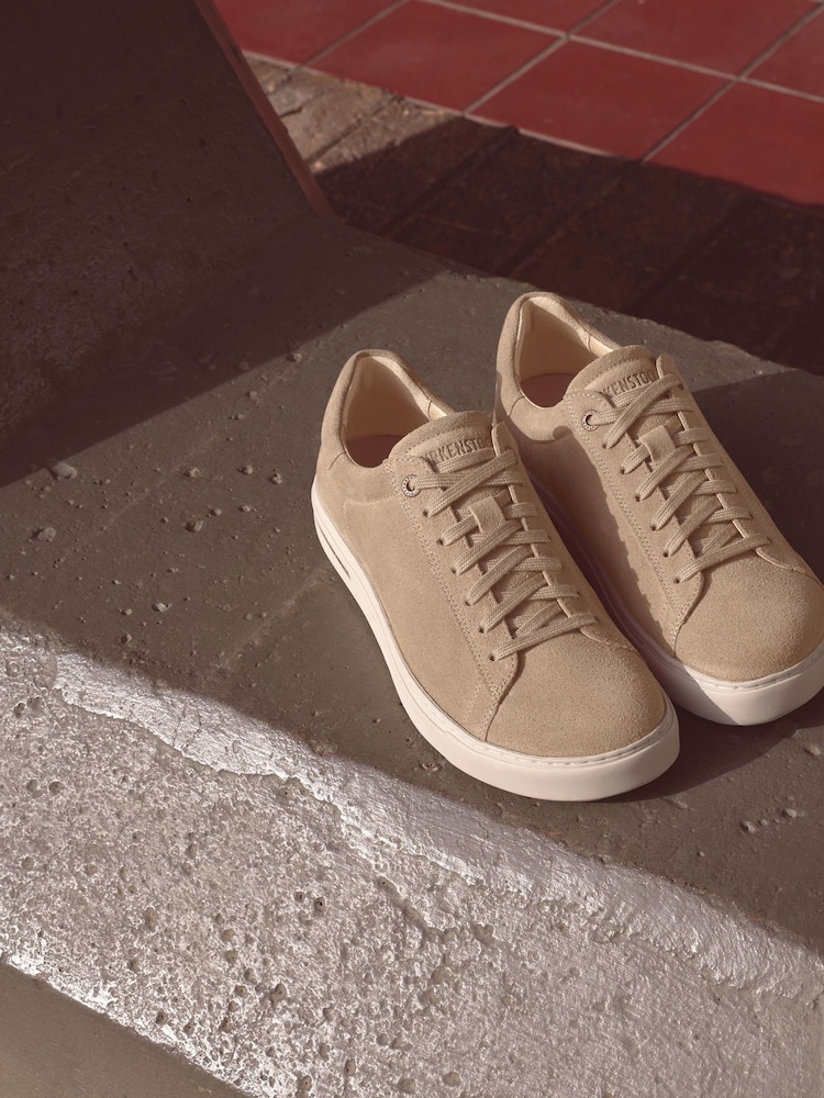 Birkenstock Grey Suede Bend Low Trainers - Image 1 of 6