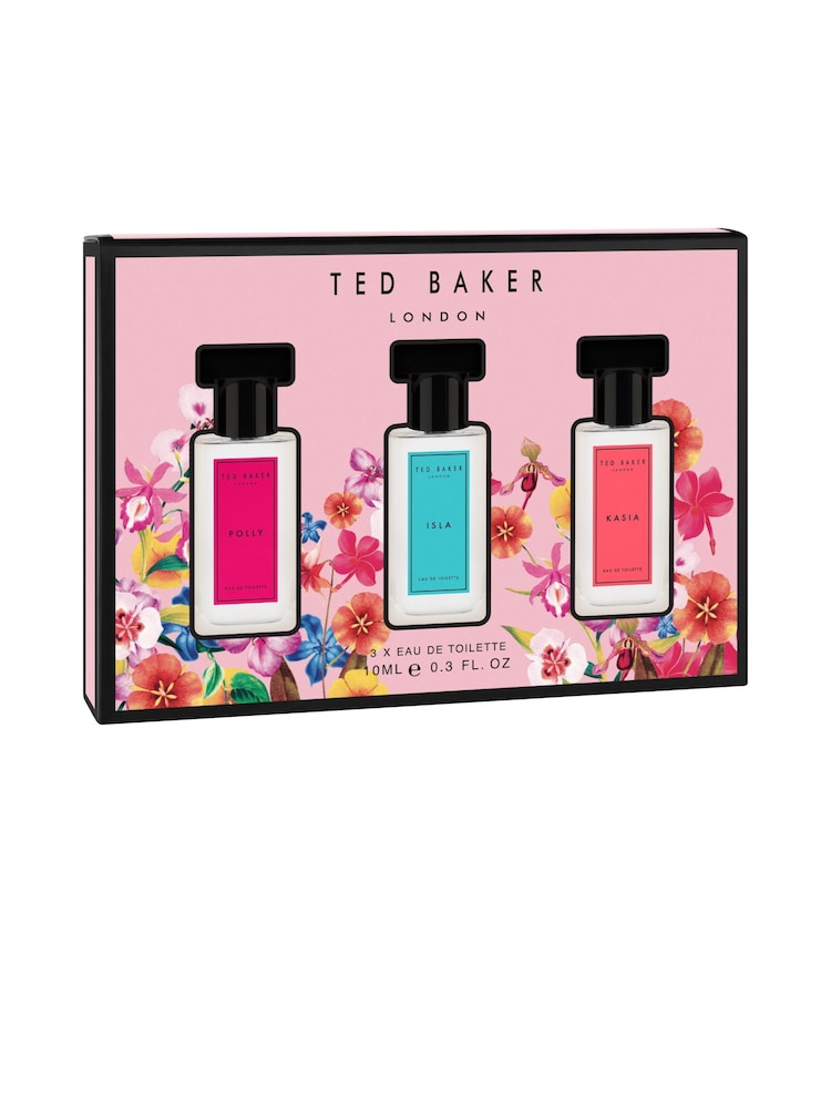 Ted Baker Floralicious Miniatures 3 x 10ml Eau deToilette Discovery Gift Set - Image 2 of 4 Ted Baker Floralicious Miniatures 3 x 10ml Eau deToilette Discovery Gift Set - Image 2 of 4