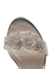 Rainbow Club Cream Regular Fit Mia Bridal Satin Wedding Sandals - Image 4 of 4