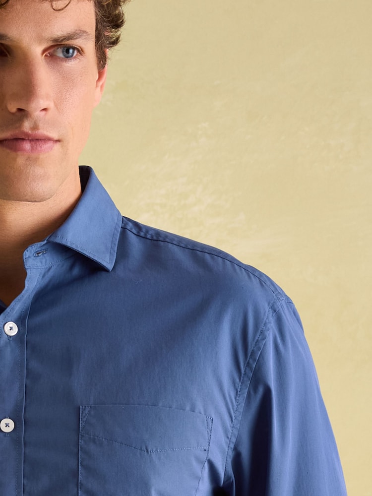 Joules Blue Cotton Shirt - Image 1 of 9