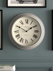 Jones Clocks Grey A Classic Wall Clock - Image 1 of 4