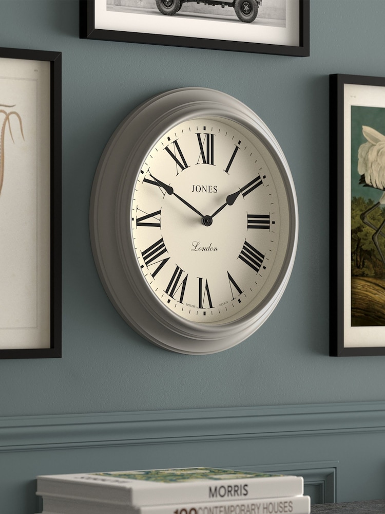 Jones Clocks Grey A Classic Wall Clock - Image 2 of 4