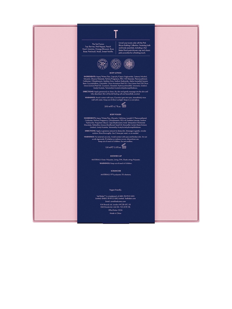 Ted Baker Fusion Pink Bloom Bathing Collection Gift Set - Image 4 of 4 Ted Baker Fusion Pink Bloom Bathing Collection Gift Set - Image 4 of 4
