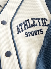 Navy Blue/White Baseball T-Shirt and Shorts Set (3mths-7yrs) - Image 7 of 7