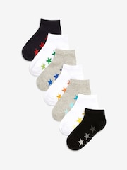 White/Grey Rich Trainers Socks 7 Pack - Image 1 of 1