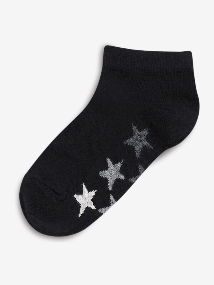 White/Grey Rich Trainers Socks 7 Pack - Image 2 of 9