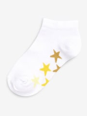 White/Grey Rich Trainers Socks 7 Pack - Image 3 of 9