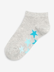 White/Grey Rich Trainers Socks 7 Pack - Image 4 of 9