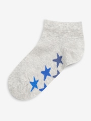 White/Grey Rich Trainers Socks 7 Pack - Image 6 of 9