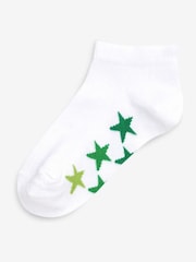 White/Grey Rich Trainers Socks 7 Pack - Image 7 of 9