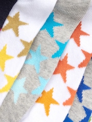 White/Grey Rich Trainers Socks 7 Pack - Image 9 of 9