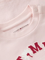 Tommy Hilfiger Pink Logo Long Sleeve T-Shirt - Image 3 of 3