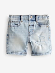 Light Blue Distressed Denim Shorts (3mths-7yrs) - Image 1 of 3