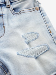 Light Blue Distressed Denim Shorts (3mths-7yrs) - Image 3 of 3
