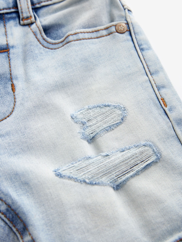 Light Blue Distressed Denim Shorts (3mths-7yrs) - Image 3 of 3