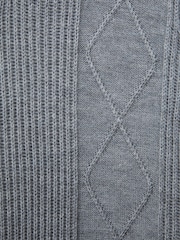 Reiss Soft Grey Melange Malik 9-13 yrs Knitted Open-Collar Top - Image 6 of 6