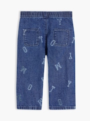 Tommy Hilfiger Blue Logo Elasticated Waist Jeans - Image 2 of 3