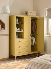 Mustard Yellow Double, 3 drawers Wardrobe - Image 4 of 11