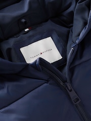 Tommy Hilfiger Blue Zip-Thru Snowsuit With Mittens And Booties - Image 3 of 3
