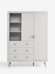 Grey Double, 3 drawers Wardrobe - Image 10 of 11