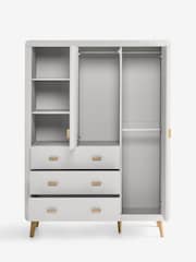 Grey Double, 3 drawers Wardrobe - Image 11 of 11