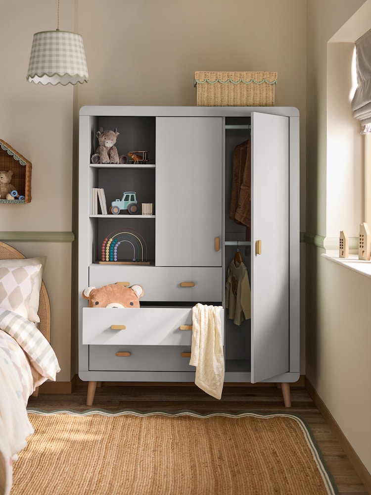 Grey Double, 3 drawers Wardrobe - Image 2 of 11