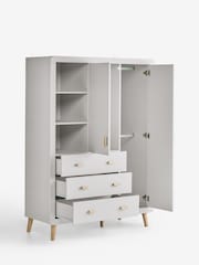Grey Double, 3 drawers Wardrobe - Image 9 of 11