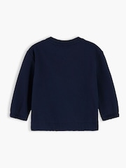 Tommy Hilfiger Blue Flag Embroidery Crew Neck Sweatshirt - Image 2 of 3