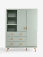 Sage Green Double, 3 drawers Wardrobe - Image 10 of 11