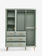 Sage Green Double, 3 drawers Wardrobe - Image 11 of 11